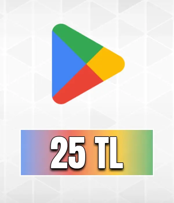 Google Play 25 TL Bakiye Karti
